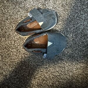TOMS Kids Denim Moccasins